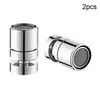 Bathroom Sink Faucets 2 Pcs 360° Swivel Kitchen Taps And Cold Water Mixer Head Faucet Saving Filter Sprayer Aerators