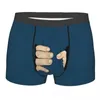 Sous-vêtements drôles mains saisissant sous-vêtements mâle sexy imprimé personnalisé dessin animé humour créatif boxer slips shorts culotte respirant