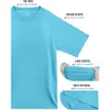 Utslag för män UPF50+ UV Sun Protection Swim Shirts Kort ärm Snabbt torrt lättviktfiske Rinnande vattentröjor