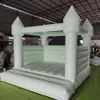 Commercial Macaron light green Bounce House Inflatable Jumping Wedding Bouncy Castle white Wedding Bouncer with blower free air ship