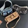 Schoudertassen Denim Vintage Messenger Bag voor dames Tote Handtas Mode Jeans Crossbody Grote capaciteit Causale damestas