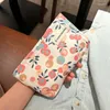 Kosmetiktaschen Ins Mode Süße Tulpe Stickerei Make-up-Tasche Tragbare Tasche Waschen Reise Hautpflege Toilettenartikel Organizer