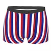 Mutande Boxer con bandiera della Francia per uomo Stampa 3D Slip intimo maschile francese orgoglioso Mutandine elasticizzate