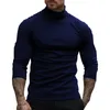 Męskie koszule T Solid Kolor Slim Fit Około szyi Koszulka z długim rękawem z plisowane raglan rękawy