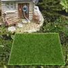 Dekorativa blommor 9st Fake Grass Turf Sand Table Mat Diy Lawn Decoration