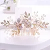 Pinces à cheveux à la mode fleur perle peignes de mariée accessoires de mariage casque ornements mariée femmes bijoux