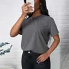 Label Private Customize Bedrucktes, atmungsaktives O-Ausschnitt-T-Shirt für Damen, individuell bedruckt, leer für