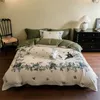 Bedding Sets Vintage American Pastoral Style 1000TC Egyptian Cotton Digital Printing Set Flowers Duvet Cover Bed Sheet Pillowcases