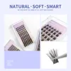 segmented False Eyeles Bunches Eye L Clusters Soft Natural DIY Makeup Tools Self-adhesive Faux Mink 72pcs/box SNR012 I7NV#