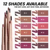 lote maquiagem atacado Lip Liner Pencil Lg duradoura impermeável Nude Dark Brown Lip Pen Private Label Lipliner Plumper Cosmetic z6oh #