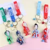 Plysch anime nyckelring söt kreativ plysch leksak fylld djur nyckelring ryggsäck hängande väska dekorationer barn gåva grossist