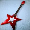 Guitar Five pointed star electric guitar, 6string, grade 22, single cartridge. Multiple colors available, free shipping!