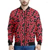 Giacche da uomo Giacca con cerniera colorata con motivo Frangipani Uomo Donna Cappotto floreale stampato in 3D Top con zip Felpa bomber a maniche lunghe