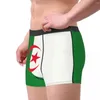 Sous-vêtements Algérie Drapeau Boxer Shorts pour hommes 3D Imprimer Mâle Sous-vêtements imprimés Culottes Slips doux