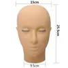 Ausbildung Falsche Eyele Handmade Praxis Silice Mannequin Modell Kopf Anfänger Training Set Üben Eyel Extensi Werkzeuge S7lF #