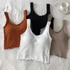 Camisoles Tanki Kobiety seksowne bieliznę stanik przycięte marszki TUBE TOP BLATETTE CROP CROPSPORTS BIELNE Modna Moda Street Street Tops Camisole