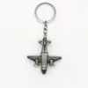 Porte-clés Mini 3D Pendentif d'avion Porte-clés Modèle d'avion Boucle de sac à dos Hommes et femmes Nécessités quotidiennes Cadeau Alliage 18 Type 2024