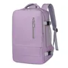 Рюкзак унисекс с карманом для обуви, повседневная сумка, водонепроницаемая USB-порт для зарядки, ткань Оксфорд, однотонный цвет, деловая поездка, путешествие