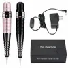 Máquina de tatuagem Kits Rotary Tattoo Pen com cartucho de agulhas Máquina de maquiagem permanente para Microblading Sobrancelha Lip PMU Body Art O94k #