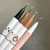 carino penna eyeliner liquido ultra-fine opaco nero marrone bianco duraturo sdraiato baco da seta eye liner inferiore matita per occhi strumento di trucco m1SE #