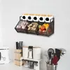 Kitchen Storage Hanging Wire Basket Wall Mount Fruit Farmhouse Food Mesh Bin For Garage Home Laundry Fruits Vegetables Snacks RV