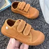 Mode koreanska barn skor godis färg låg hjälp flickor dukskor 2024 Spring Autumn New Kids Designer Shoes Boys Sneakers Soft Soled Baby Shoes