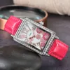 2022Watch Diamond FM Square Watch Female Internet Celebrity Luksusowy trend mody kwarc