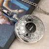 Pocket Watches n Lake/Castle in the Sky Musical Antique Pocket Music Pendant Clock Vintage Roman Numerals Display Cover Pocket Clock L240322