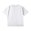 24SS Designer Trendy Brand T-shirt Bröstbrev skiktad tryckt kort ärm High Street Löst stor casual T-shirt 100% Pure Cotton Men's and Women's Top Asian Size M-XXXL