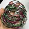 Decorative Figurines Unit One Piece 925 Silver Buckle With Natural Ruby Zoisite Crystal Healing Faceted Bead Bracelet Special Jewelry Gift