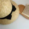 Szerokie brzegowe czapki wiadra czapki ręcznie robione kobiety klosze naturalne szerokie grzbiet letnie czapki trzask tkanki damskie drobne słomki fedoras kentucky derby UV Beach Hat Outdoor L240322
