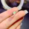 Anéis de cluster prata esterlina 925 senhoras todas as cores naturais de opala de fogo com anel de beleza detecção de suporte de presente de noivado