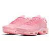 Nike Air Max Plus TN masculino feminino tênis de corrida triplo preto branco hiper azul voltagem roxo aqua prata masculino tênis