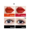 Zigarette Tube Make-up Combinati Feuchtigkeitscreme Kosmetik Lipgloss Multiccolor Charming Kit, nahrhafte Lippenglasur, Curling Eyel P9L6 #