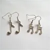 Dangle Earrings 4 Pairs / Set Punk Music Note Small Musical Personality Jewelry Cool Treble Clef Gift