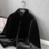 Fur Autumn/winter New Thickened Large Mens Leather Coat Imitation Mink Skin