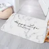 Mats Black Gold Marble Antislip Bath Mat Modern Letter Absorbent Floor Rug Pad Bedroom Kitchen Interior Doormat Washable Carpet Home