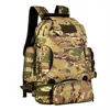 Mochila tática fã de camuflagem militar 40 litros multifuncional três com bolsa mensageiro de lazer combinada