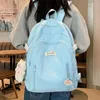 Backpack School Feminino Feminino University Firls 'Travel Book Backpacks Pacote suave Moda Mulher Bolsa Casual Pacote de grande capacidade