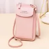 Shoulder Bags Women Wallet Mini Leather Straps Mobile Phone Big Card Holders Handbag Money Pockets Small