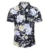 Camisas casuales para hombres Camisa 2024 Estilo Impreso Solapa Manga corta Vacaciones hawaianas Verano Transpirable Calle Trabajo al aire libre Diario