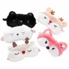 cute Sleep Mask Eye Sort Bandage Plush Blindfold Cover Slee Dream For Girl Women Night Animal Eyepatch Nap Relax Health Care 95rH#