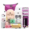 Kit de formation pour extensions de faux yeux, modèle de pratique, tampons pour les yeux, pincettes, anneau de colle, brosse, greffage, outils pour les yeux, Kit C8JA #