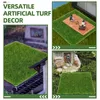 Dekorativa blommor 9st Fake Grass Turf Sand Table Mat Diy Lawn Decoration