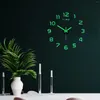 Wanduhren Leuchtende Uhr Aufkleber 3D Aufkleber Ziffern Digitaluhr DIY