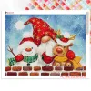 Стич Huacan Diamond Mosaic Painting Gnome Painting Santa Claus Beads Вышивая мультипликация персонализированная подарка