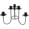 Candle Holders Candlestick Wedding Tealight Holder Desktop Adornment Decorative Metal Stand Christmas Table