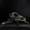 Catapult Deri Yeni Cep Lazer Topu Taktik Açık Kauçuk Bant Tüp PU Slingshot Profesyonel Sling Stili Güçlü Atış Avcısı Fuxb