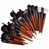 Chichodo Pinceau de maquillage-La série Amber 41Pcs Tube sculpté Pinceaux professionnels Set-Pinceaux de maquillage de haute qualité Outils-Beauté 03Zk #