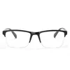 Okulary przeciwsłoneczne Mężczyźni czyta okulary mody Presbyopic Women 0,25 do 4,0 ultralight kwadratowy połowa ramki